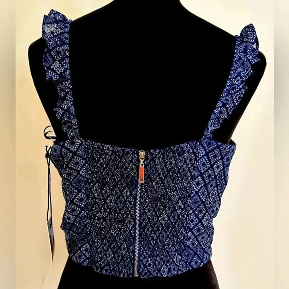 Kendall & Kylie Ruffled Cropped Tank Top - NWT - Picture 5 of 6
